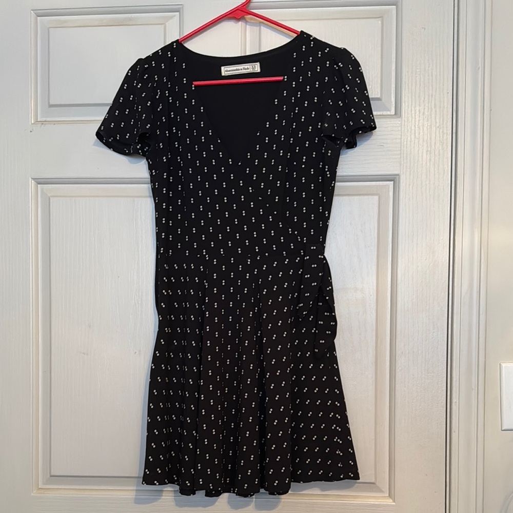 Black and White Patterned Dress
